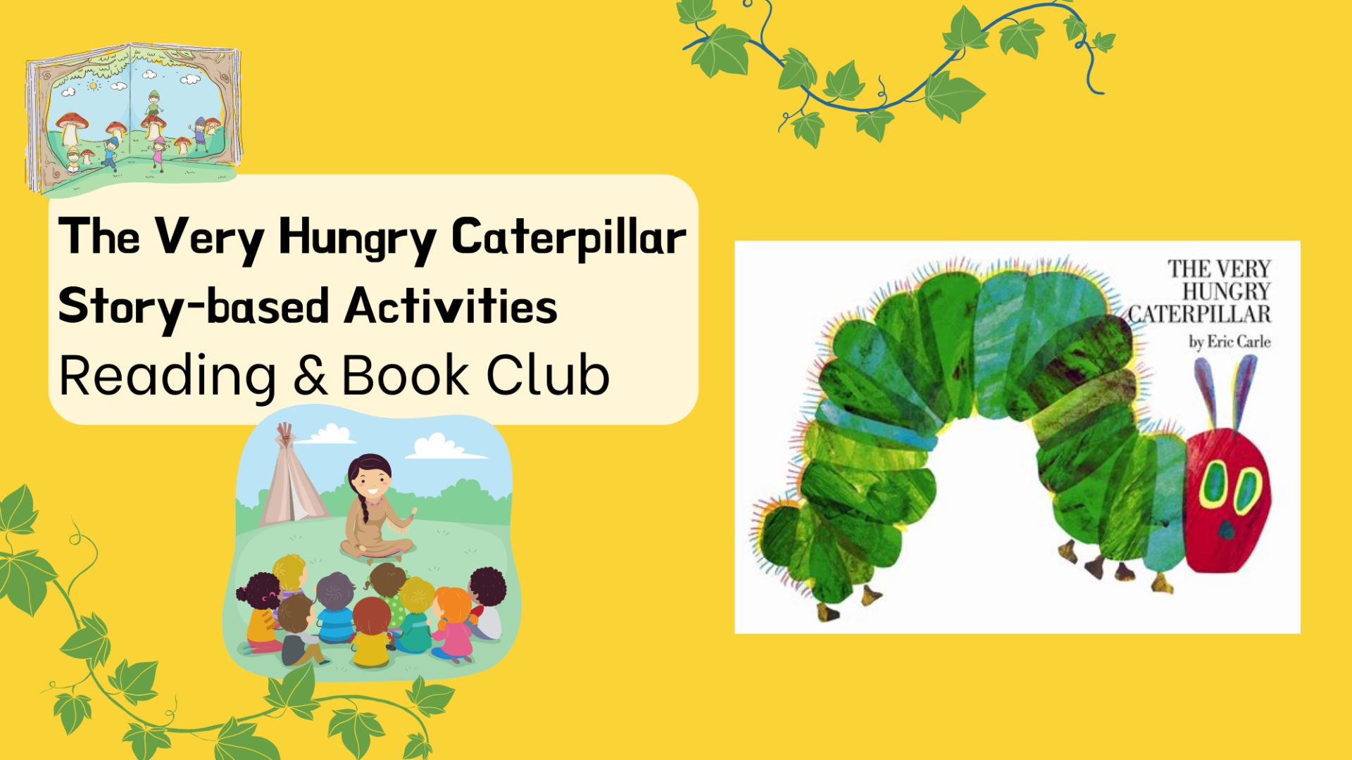 Book Club: The Very Hungry Caterpillar | Live interative class for